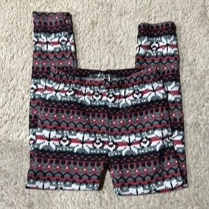 Soft fleece lined cozy leggings OS S/M